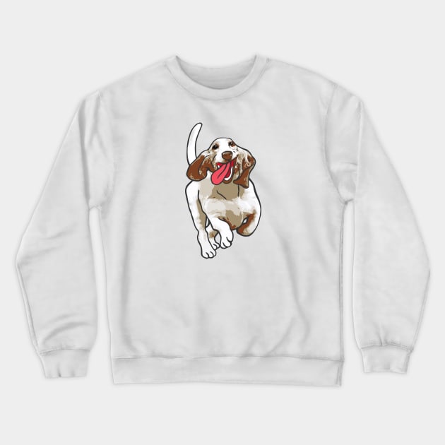 Basset Hound Dog Crewneck Sweatshirt by PetinHeart